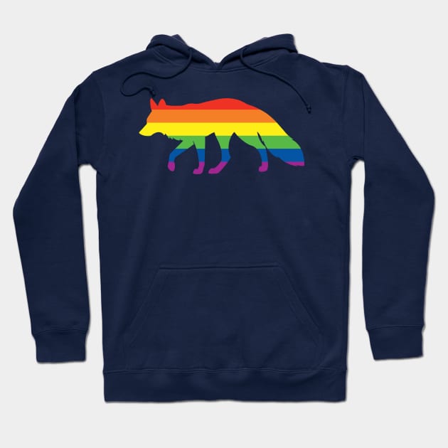 Pride Animals- Gay Fox Hoodie by HeckHound